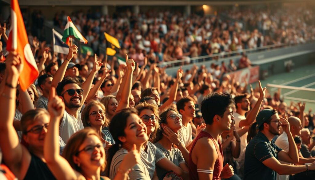 Dukungan Fans Tenis