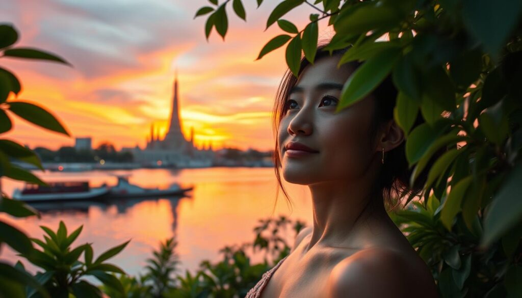 Potret Febby Rastanty di Thailand