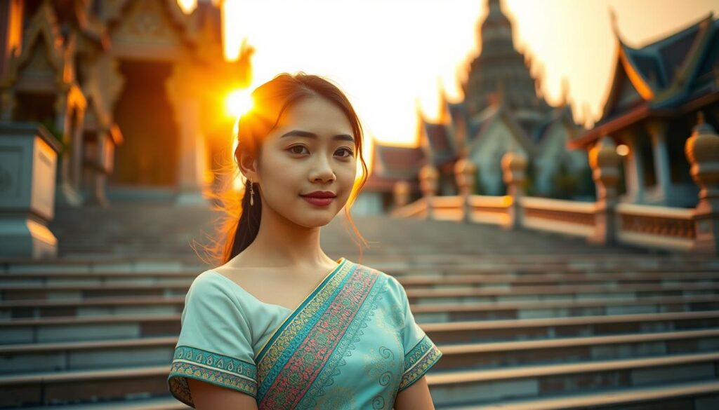 Potret Febby Rastanty ke Thailand, Jadi Anak Senja di Kuil Wat Arun