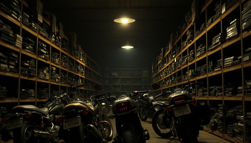 gudang motor ilegal