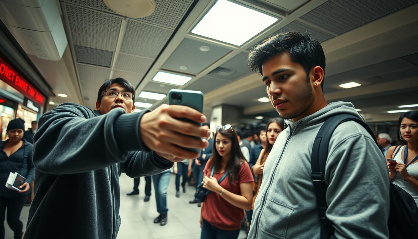 Rekaman Viral: Pria Curi HP dalam Hitungan Detik